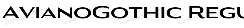 AvianoGothic Regular字体转换